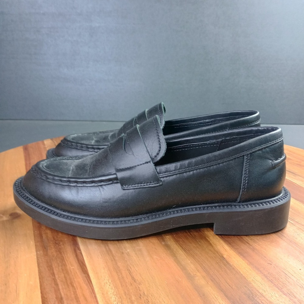 Blondo Halo Penny Loafers Womens Sz 8.5 M Black Waterproof Leather Slip On Shoes